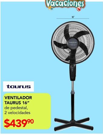 DelSol Ventilador taurus 16" oferta