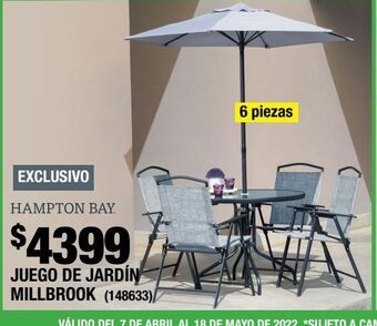Juego de jardin millbrook 6 piezas