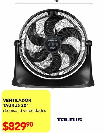 DelSol Ventilador taurus 20" oferta