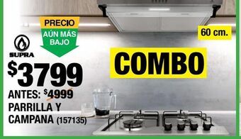 The Home Depot Combo nova nube parrilla y campana oferta