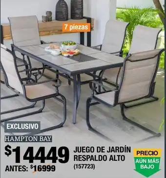 The Home Depot Juego de jardín dawson hill 7 piezas oferta