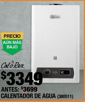 The Home Depot Calentador instantáneo calorex 1 servicio 7 l gas lp oferta