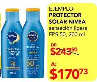 Protector solar nivea fps 50 200ml