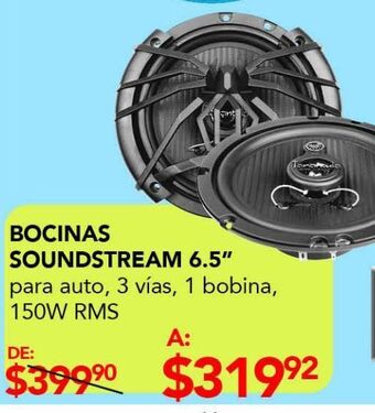Bocinas soundstream 6,5"