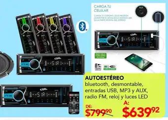 Autoestéreo bluetooth