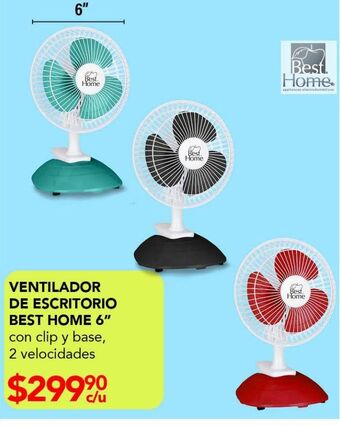 Woolworth Ventilador de escritorio best home 6" oferta