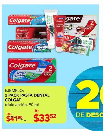 Woolworth Pasta dental colgate 90ml 2pack oferta