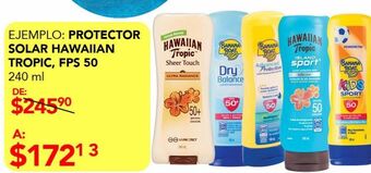 Protector solar hawaiian tropic fps 50 240ml