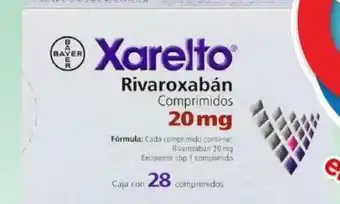 Farmacias Benavides Xarelto 20 mg 28 cmp oferta