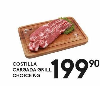 Alsuper Costilla cargada grill choice oferta