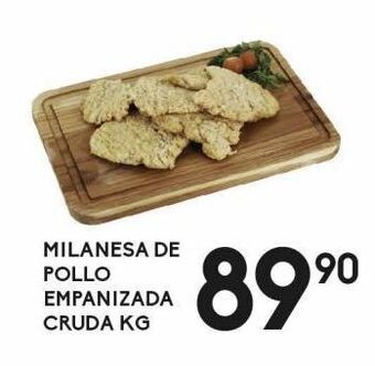 Alsuper Milanesa de pollo empanizada cruda oferta