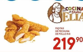 Alsuper Fajitas de pechuga de pollo kg oferta