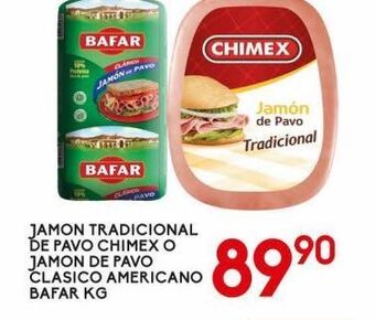 Alsuper Jamón tradicional de pavo chimex oferta