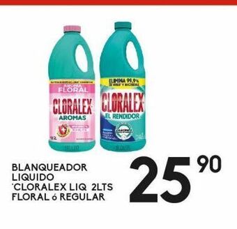 Alsuper Blanqueador liquido cloralex 2 lts oferta