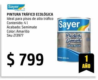 Sodimac Homecenter Pintura tráfico ecológica 4 l amarilla oferta