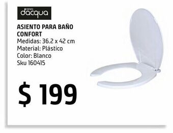 Sodimac Homecenter Asiento baño confort 92 redondo blanco oferta
