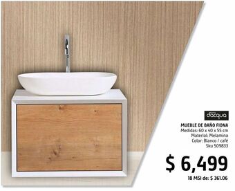 Sodimac Homecenter Mueble baño fiona blanco 60 cm oferta