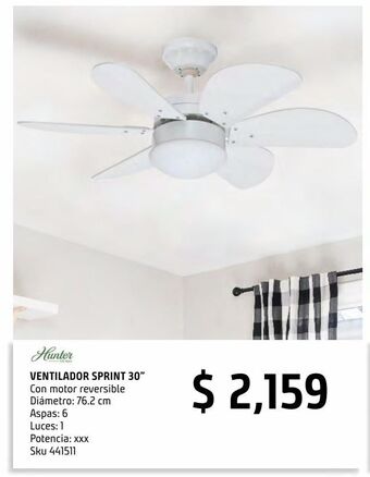 Sodimac Homecenter Ventilador 30" sprint 6 aspas blanco oferta