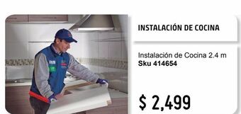 Sodimac Homecenter Instalación de cocina 2,4m oferta