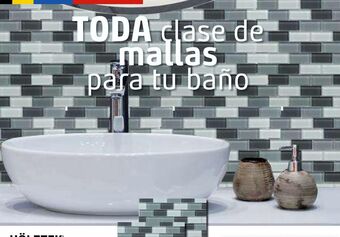 Sodimac Homecenter Malla vidrio negro y blanco 30x30 cm oferta