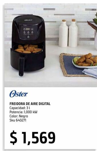 Sodimac Homecenter Freidora de aire digital oster tamaño compacto ckstaf18d oferta