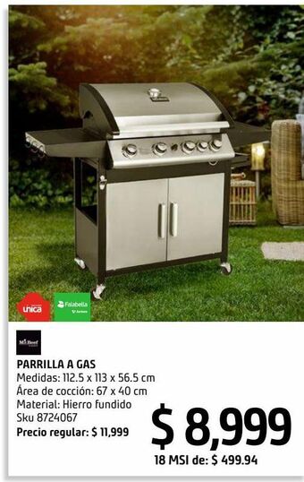 Sodimac Homecenter Parrilla 4 quem/hierro fundido oferta