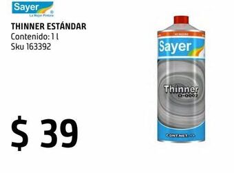 Sodimac Homecenter Thinner estándar 1 l oferta