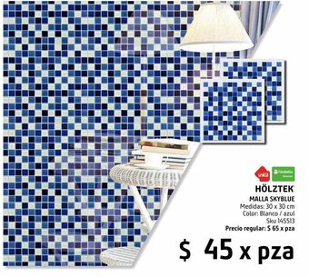 Sodimac Homecenter Malla skyblue 30x30 cm oferta