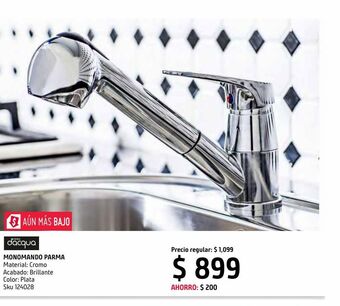 Sodimac Homecenter Monomando de cocina horizontal parma oferta