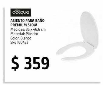 Sodimac Homecenter Asiento baño premium slow 96 alargado blanco oferta