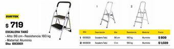 Sodimac Homecenter Escalera tabu 2 escalones oferta