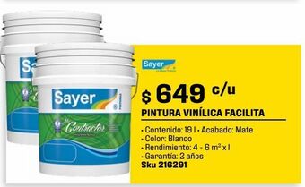 Sodimac Homecenter Base pintura vinílica contractor 19 l base blanca oferta