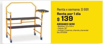 Sodimac Homecenter Andamio mini oferta