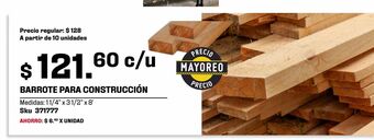 Sodimac Homecenter Barrote de construcción oferta