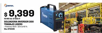 Sodimac Homecenter Soldadora inversor 200 trabajo ligero oferta