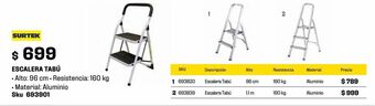 Sodimac Homecenter Escalera tabu 2 escalones oferta