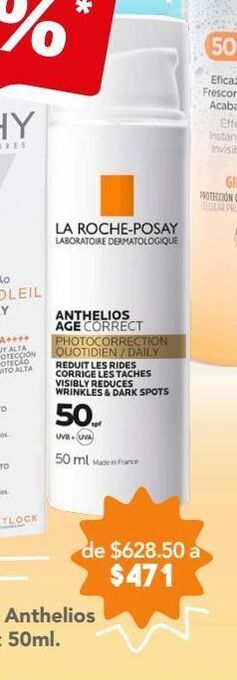 Farmacia San Pablo La roche posay anthelios age correct 50ml. oferta