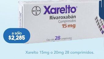 Farmacia San Pablo Xarelto 15mg 28 comprimidos. oferta