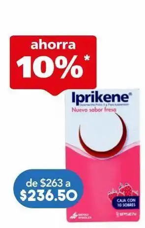 Iprikene fresa polvo 3g 10 sobres.