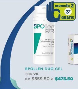 Farmacia San Pablo Bpollen duo gel 1/5% tub c/30 oferta
