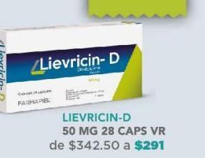 Farmacia San Pablo Lievricin - d cap 50mg caj c/28 oferta