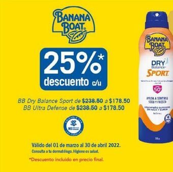 Farmacia San Pablo Bb dry balance spf50/ sport aer c/170gr oferta