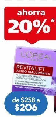 Farmacia San Pablo Revitalift ácido hialurónico día 50ml. oferta
