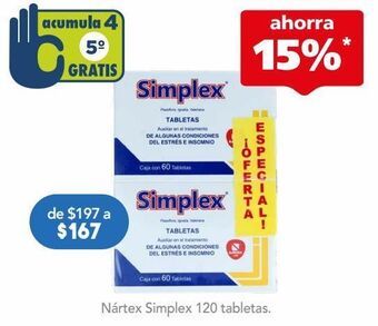 Farmacia San Pablo Nártex simplex 120 tabletas oferta