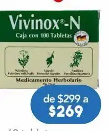 Farmacia San Pablo Vivinox-n 100 tabletas. oferta