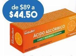 Farmacia San Pablo Biobullet ácido ascórbico 1g 10 comprimidos oferta
