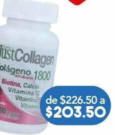Farmacia San Pablo Justcollagen colágeno hidrolizado 90 tabletas. oferta