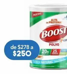 Farmacia San Pablo Boost high protein sabor natural 370g oferta