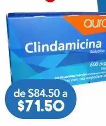 Farmacia San Pablo Aurax clindamicina 600mg/4ml 1 ampolleta oferta