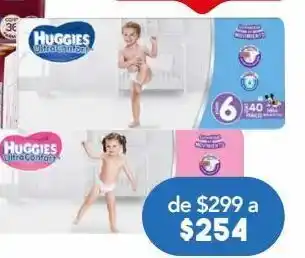 Huggies ultraconfort etapa 6 niña 40 piezas